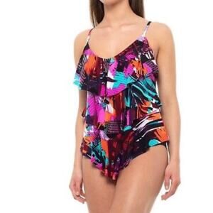 MagicSuit NWOT Cypress Rita Women's Tankini Bathing Suit Top Swim Size 10 Large